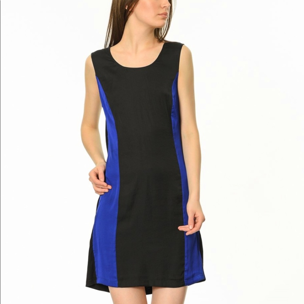 BCBG IKE colorblocked shift dress